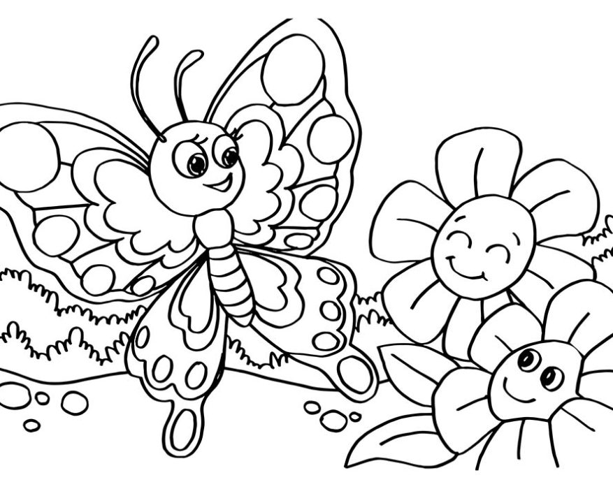 Free Spring Coloring Pages- PDF File- Easy Download